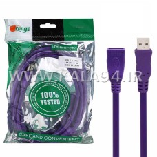 کابل 2 متر USB افزایشی مارک ORANGE / تمام مس / کابل ضخیم و مقاوم / درگاه متفاوت / تک پک شرکتی / کیفیت عالی